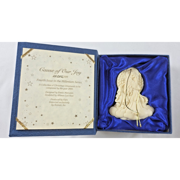 Roman Millennium Series Ornaments – “Cause of Our Joy” & “Peace on Earth” w/ Box - Picture 3 of 8